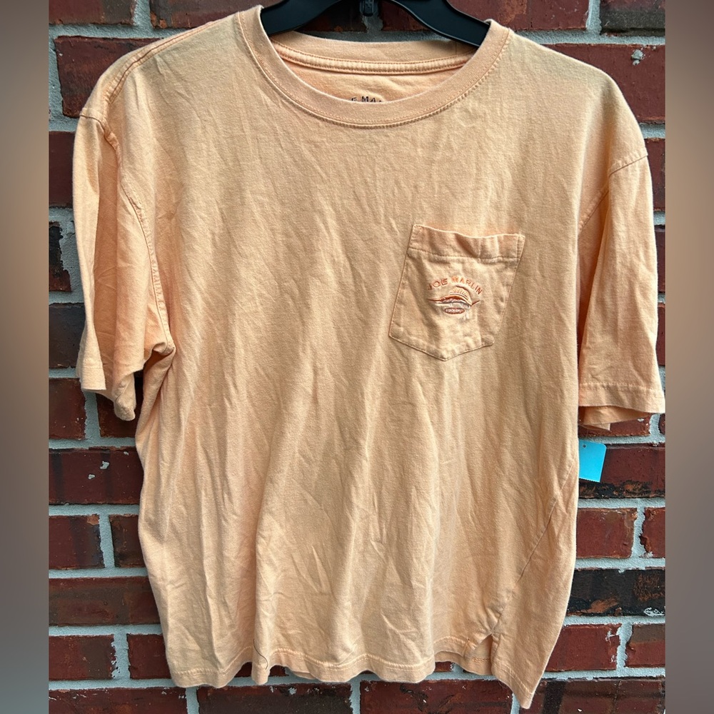 Joe Marlin Unwind Mens Short Sleeve Orange T-Shirt Size Large